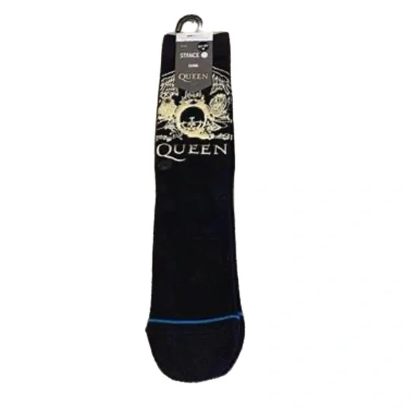 Stance Queen Golden Crew Socks Black Gold Size L InfiKnit - Picture 3 of 5